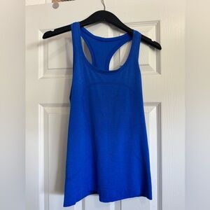 Blue Swiftly Tech Racerback Tank Top